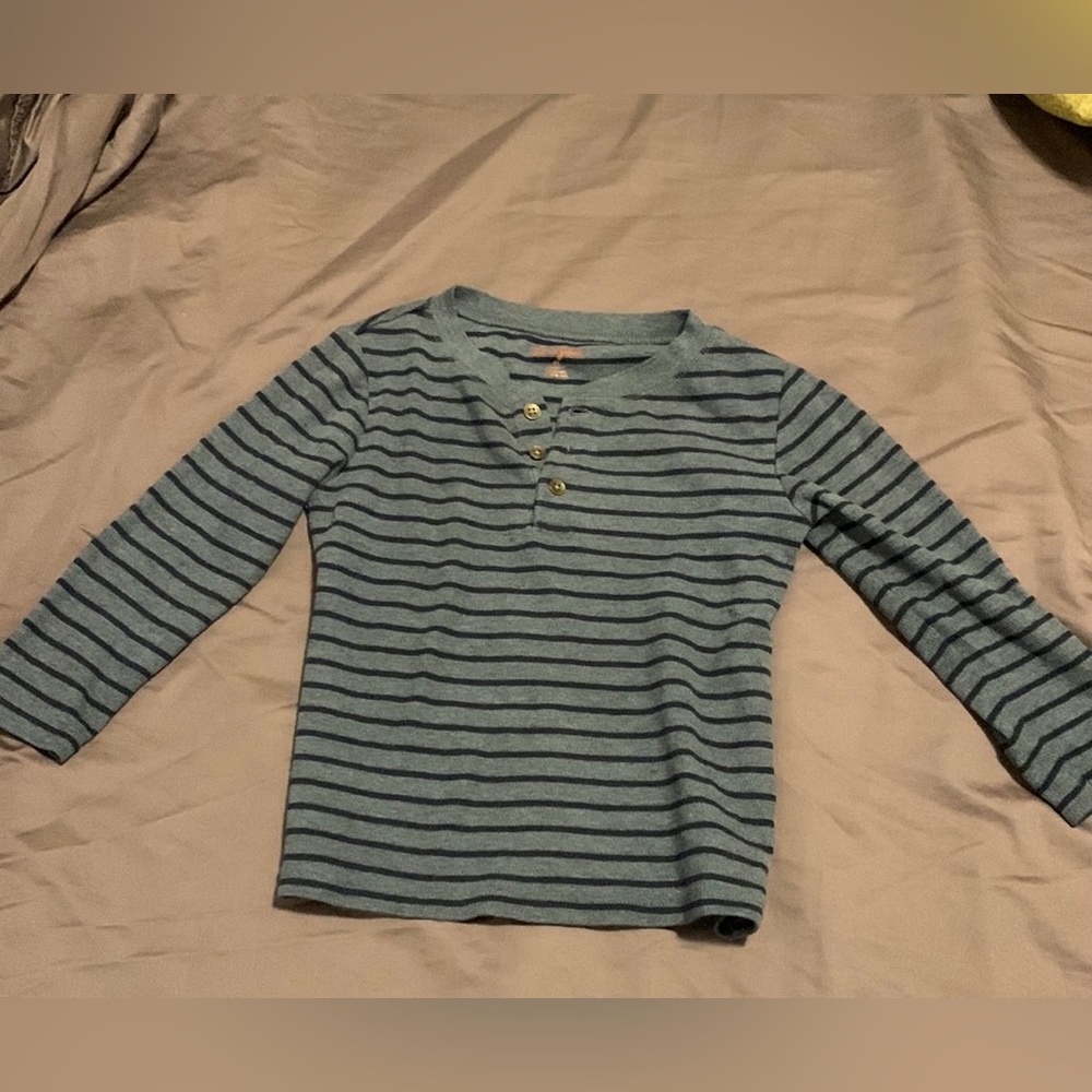 Striped blue long sleeve shirt 5T